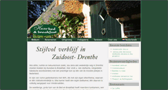 Desktop Screenshot of hunebedandbreakfast.nl